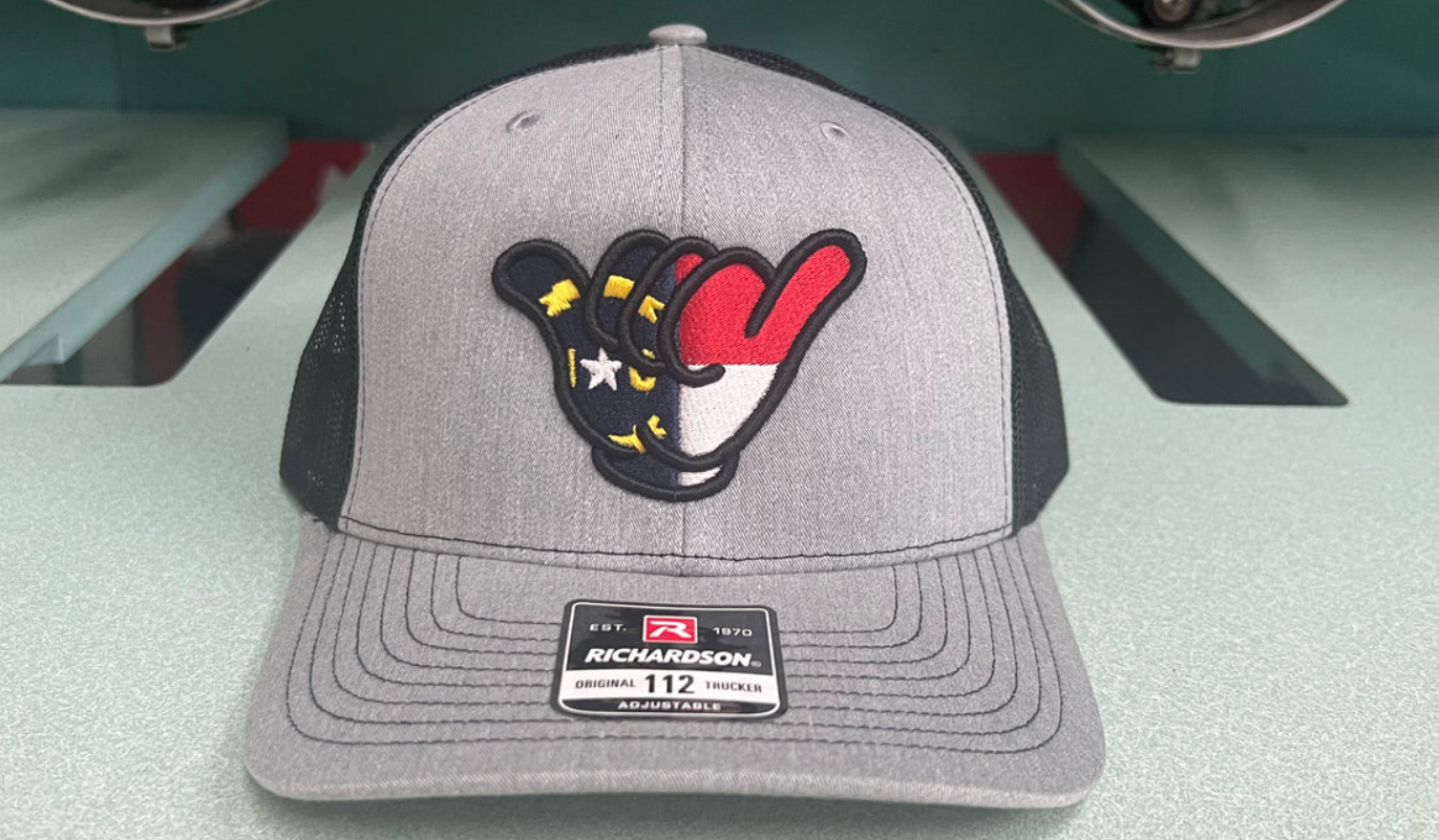 Hang Loose NC Flag Hat - Grey/Black