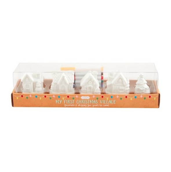 Christmas Color-Me Village Set