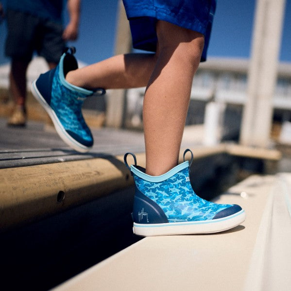 Kids Ankle Deck Boot Guy Harvey