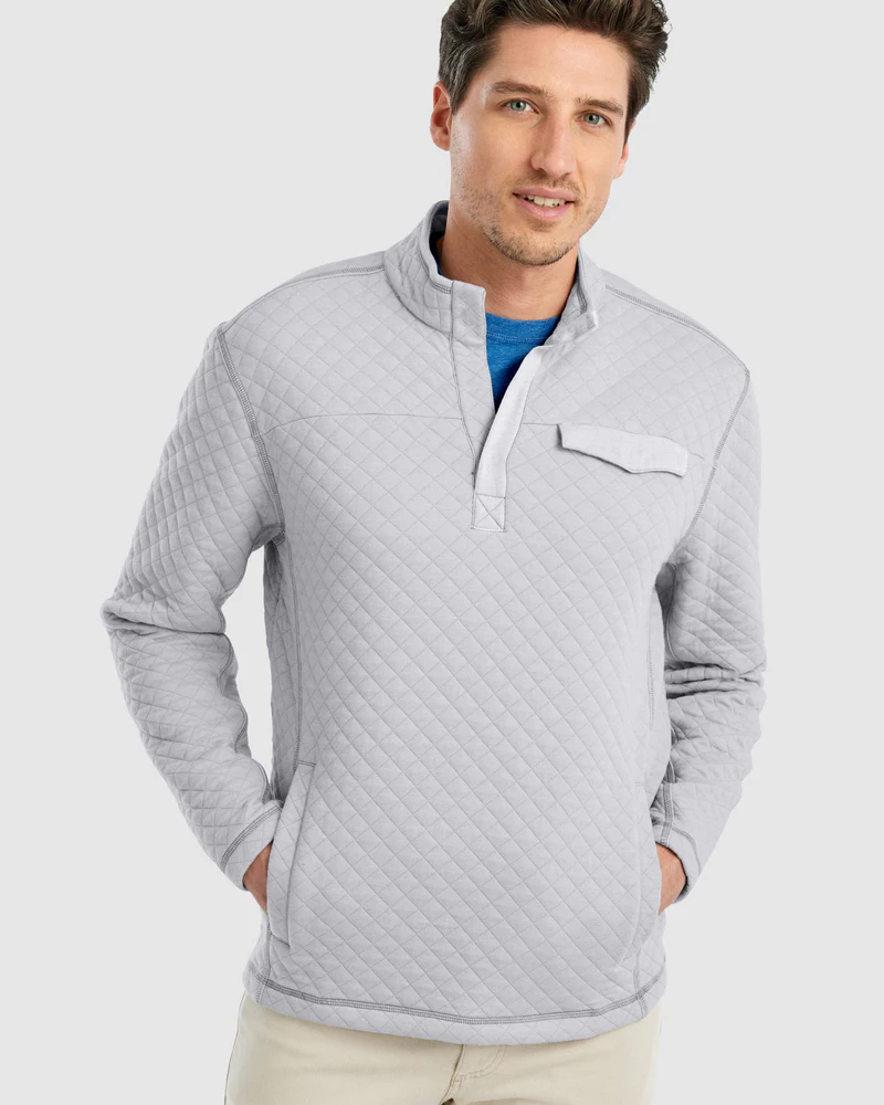 Diego Quilted Henley Pullover