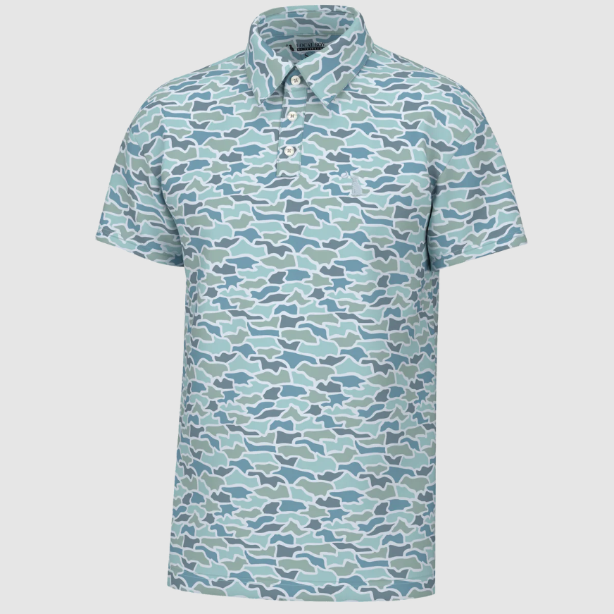 Cool Oak Camo Dirty Myrtle Polo