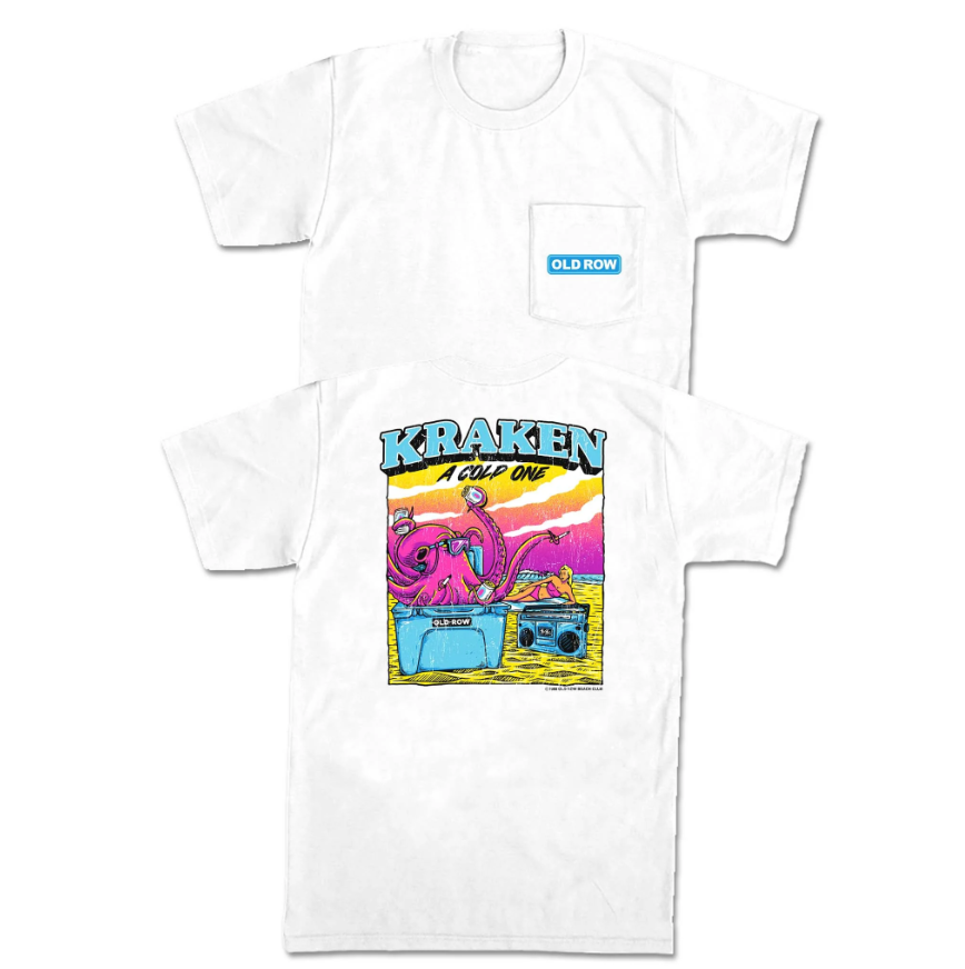 Kraken a Cold One Pocket Tee