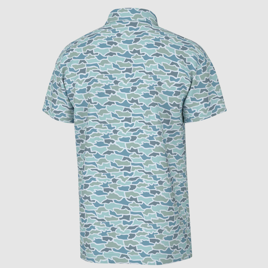 Cool Oak Camo Dirty Myrtle Polo