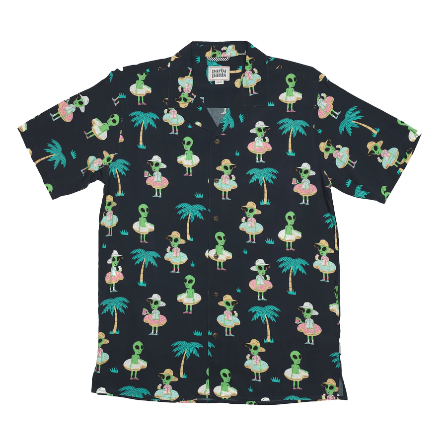 Pool Fool Button Down Navy