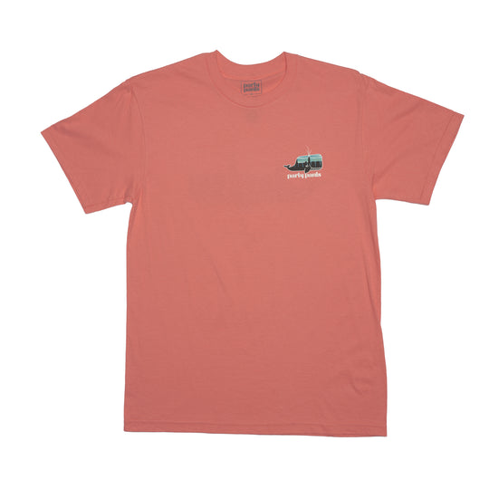 Recycle s/s tee coral silk
