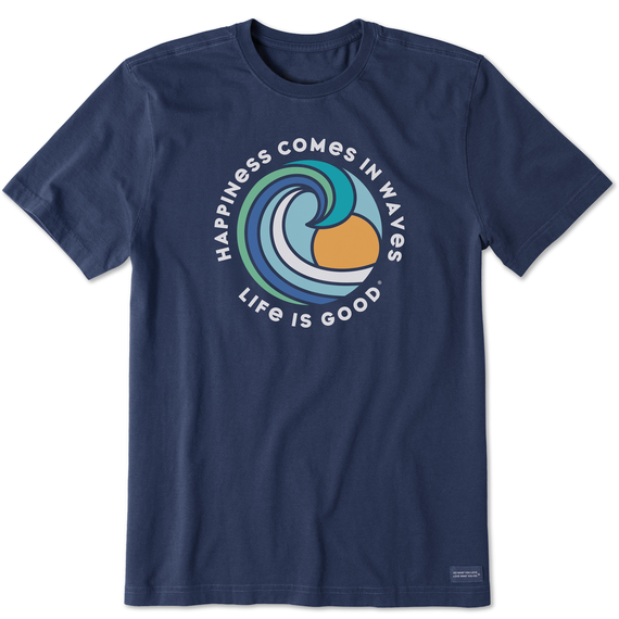 Happiness Comes In Waves- Dark Blue