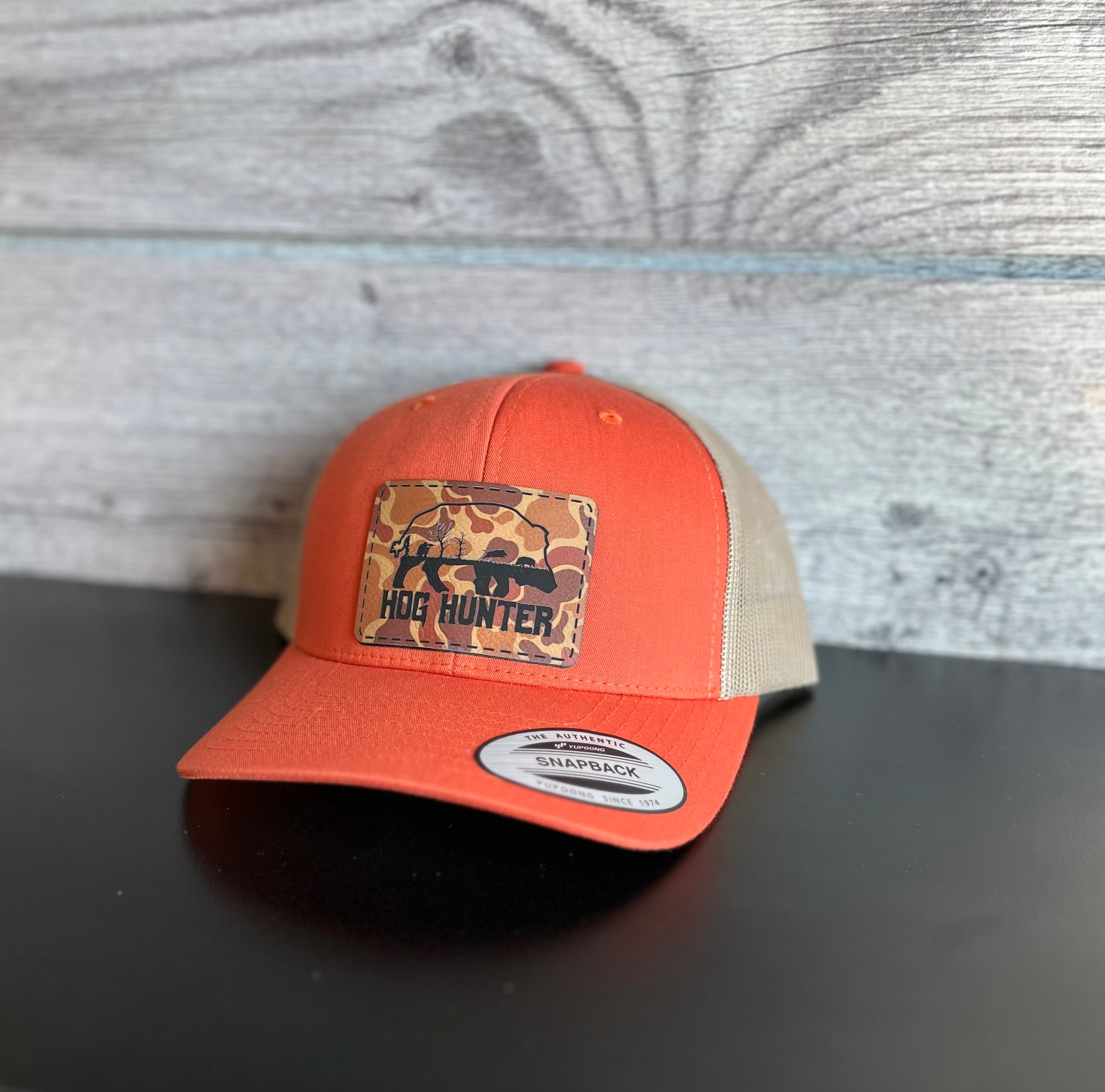 Soft Leather Patch Hat