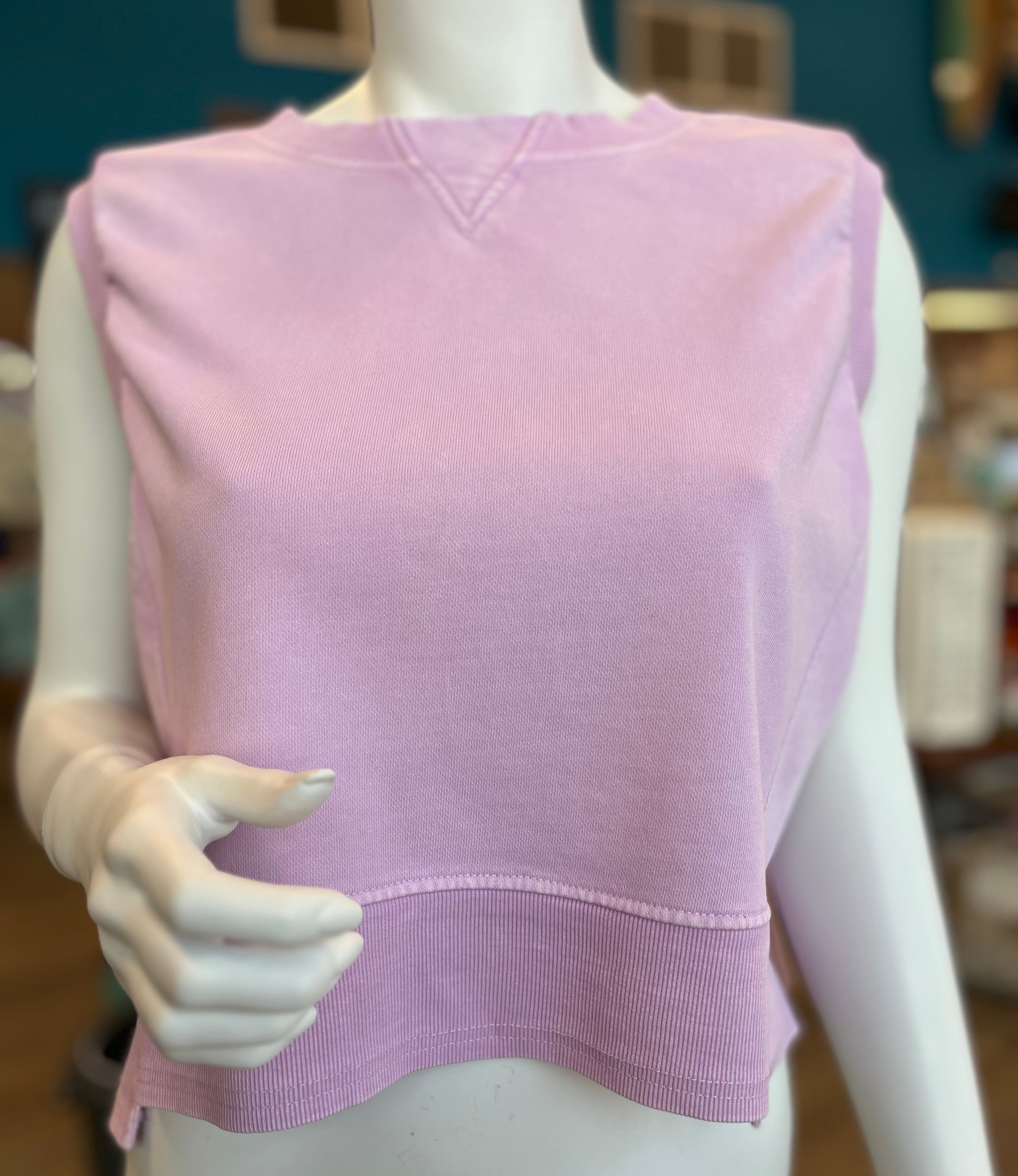Mineral Wash Sleeveless Top