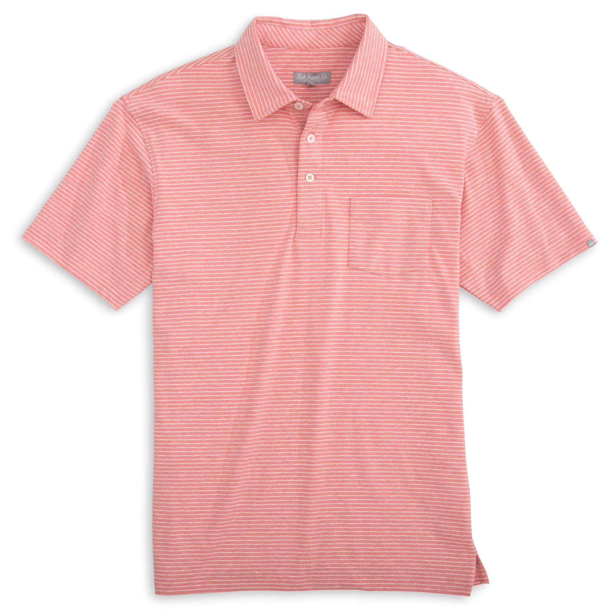 Melange Stripe Polo