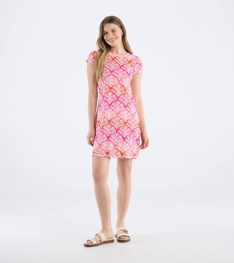 Rainbow Cabana T-Shirt Dress