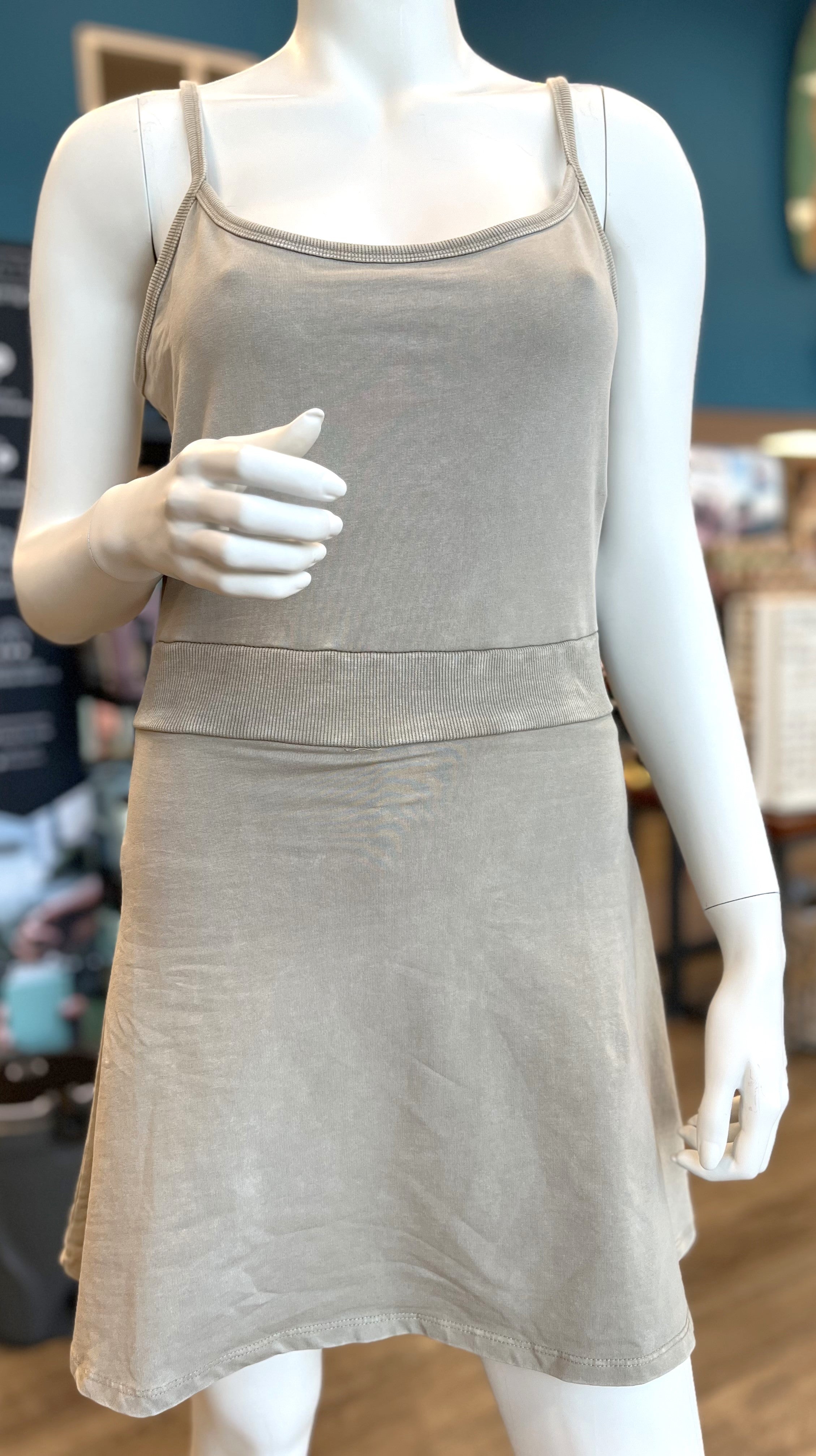 Mineral Wash Cami Mini Dress