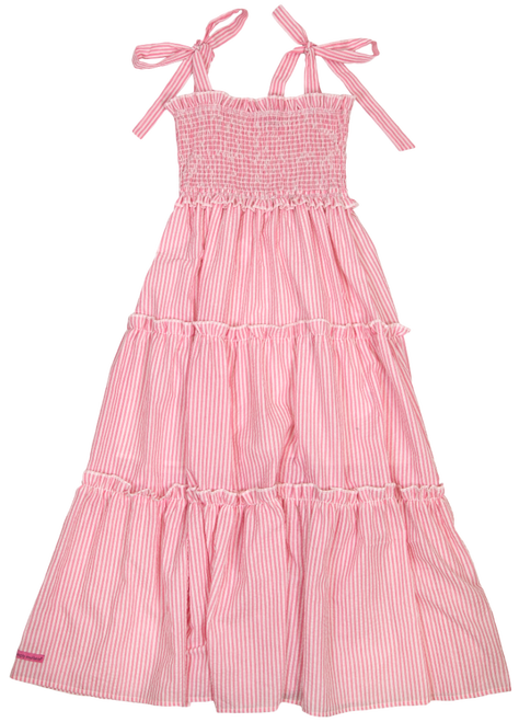 Simply Southern Pink Seersucker Dress