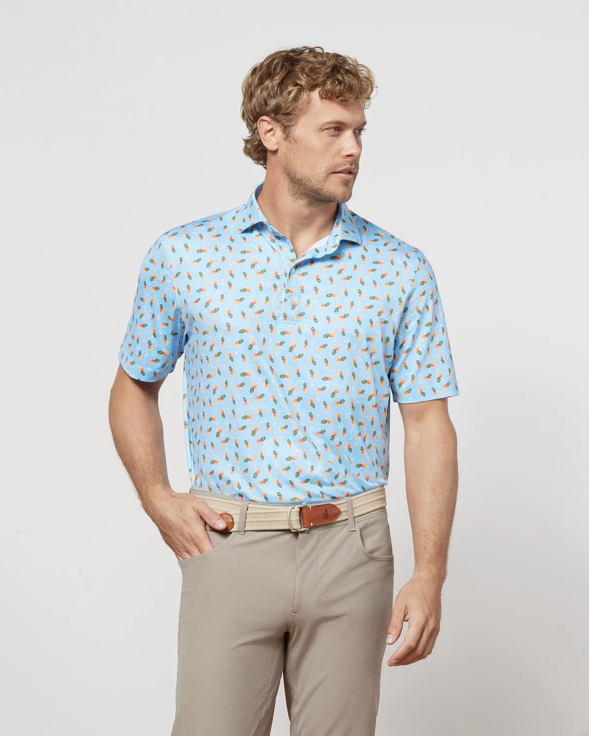 Pineapple Crush Print Polo