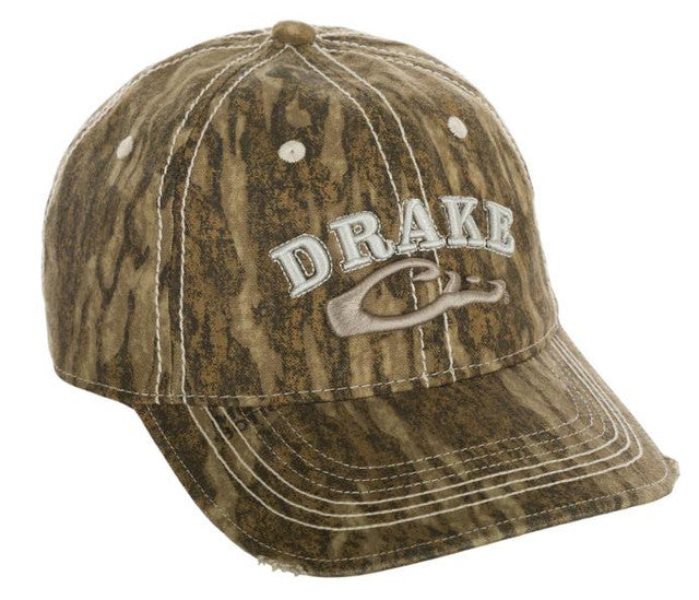 Distressed 6-Panel Ball Cap - Max-7