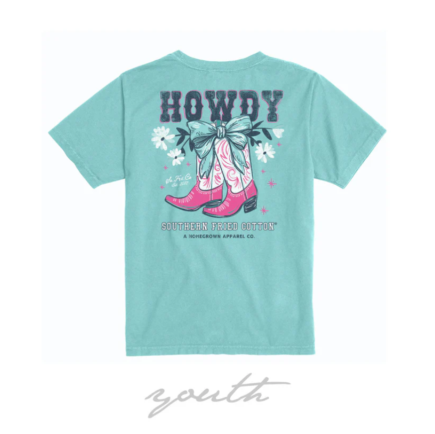 Youth Howdy Boots Tee