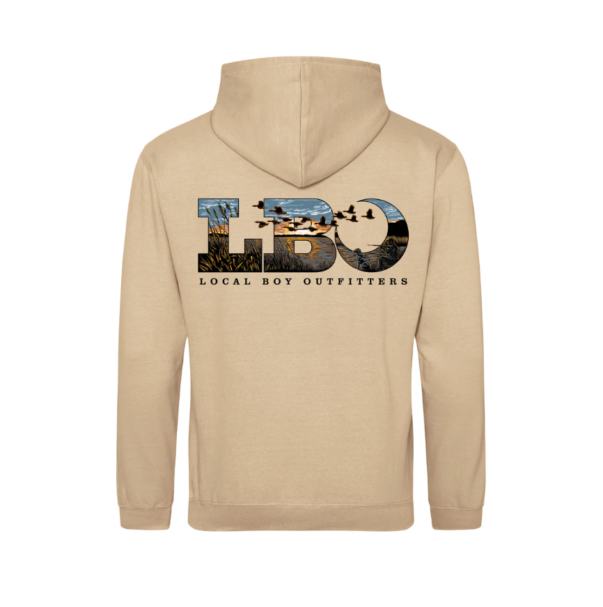 Youth Brushwood Hoodie - LBO Marsh Scene