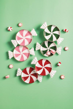 Pink Candy Tidbit Plate