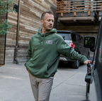 Fleece Hoodie - Deer Camo Patch