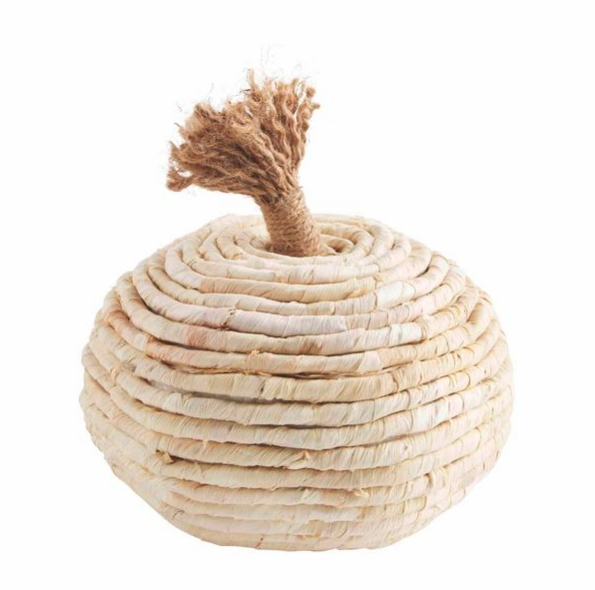 Large Corn Husk Rope Pumpkin