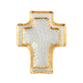Glass Cross Tidbit Tray Set