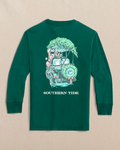 Kids Santa Club Car Long Sleeve T-Shirt