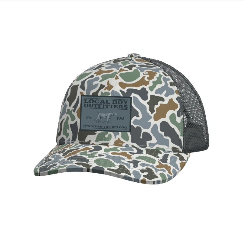 Bird Dog Badge Trucker Hat - Localflage Bluff