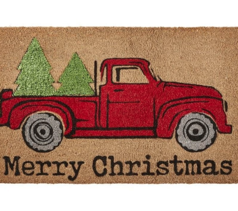 Truck With Tree Coir Mat