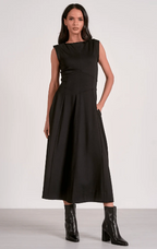 Sleeveless Midi Flair Dress