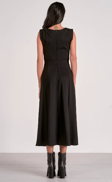 Sleeveless Midi Flair Dress