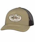 Vintage Redfish Patch Trucker Hat - Khaki