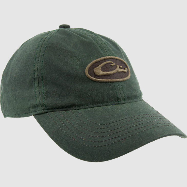 Drake Box Waxed Canvas Cap Olive