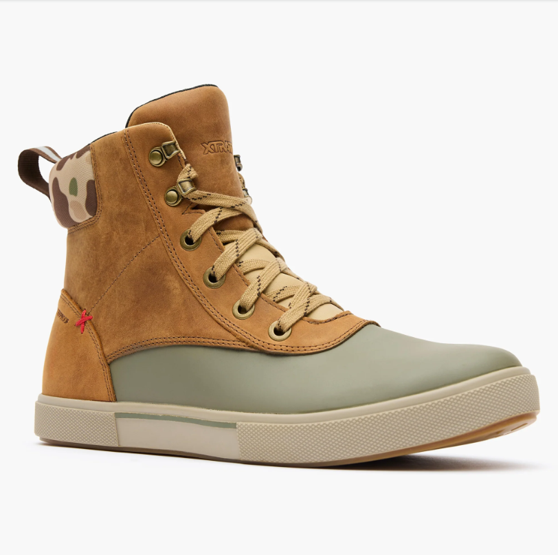 Men's Leather Lace Ankle Deck Boot