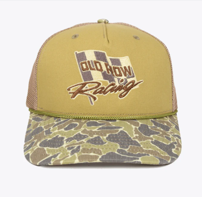 Old Row Racing Camo Rope Hat - Loden