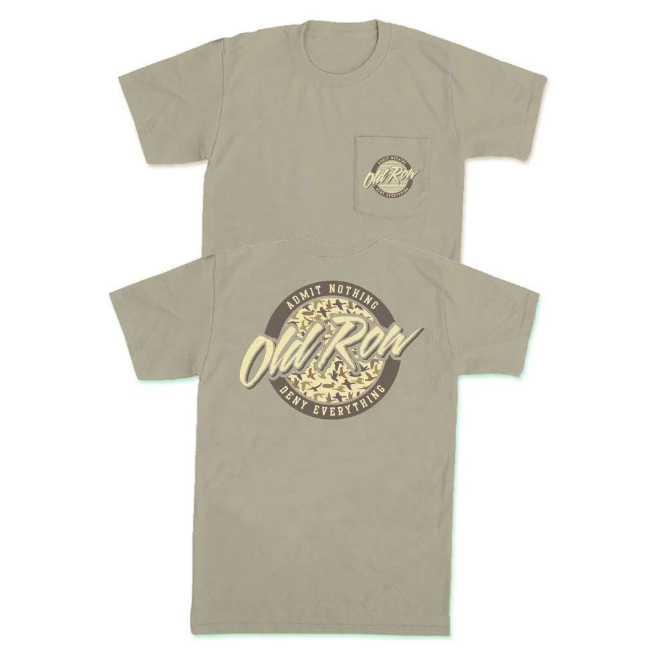 Duck Camo Circle Logo Pocket Tee