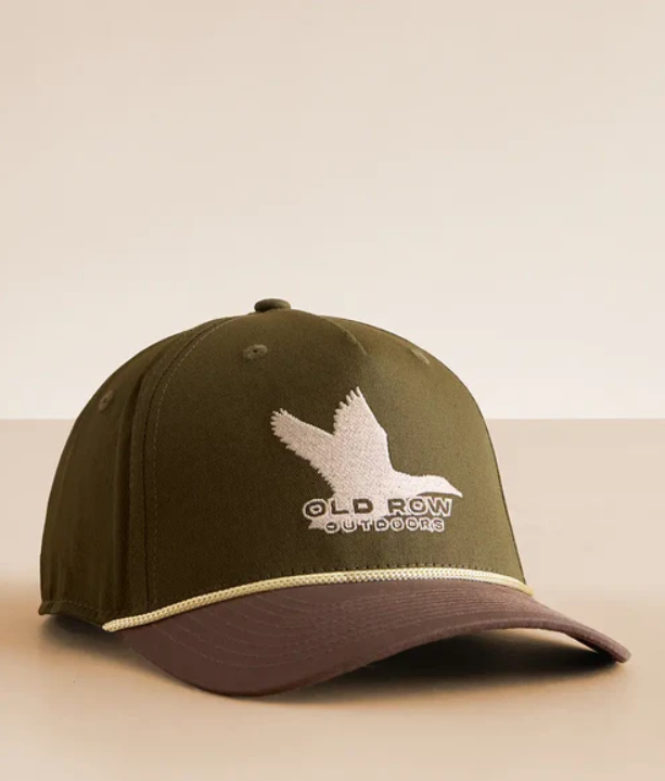 Old Row Outdoors Flying Duck Rope Hat - Dark Green