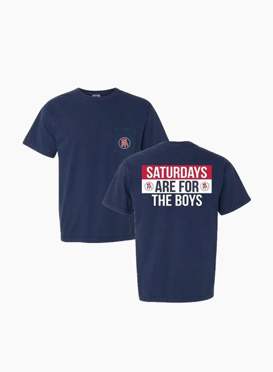 Saturdays Are For The Boys Stools & Stars Pocket Tee