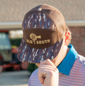 Old South Windmill Trucker Hat - Bark Camo