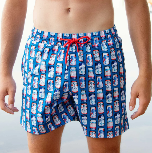 Beer Me- Soft Mesh Swim Trunks