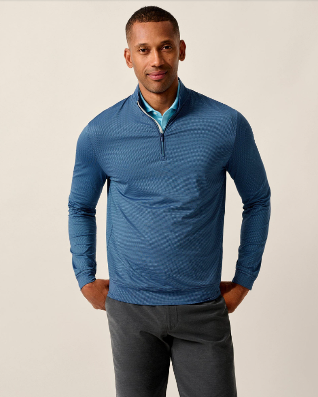Jamie Jacquard Stretch 1/4-Zip Pullover