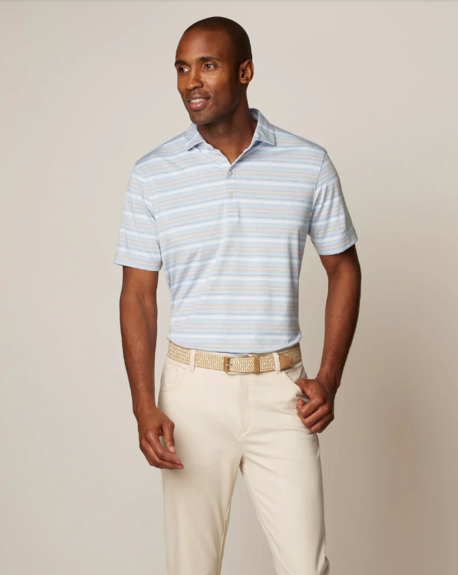 Coope Stripe Performance Polo