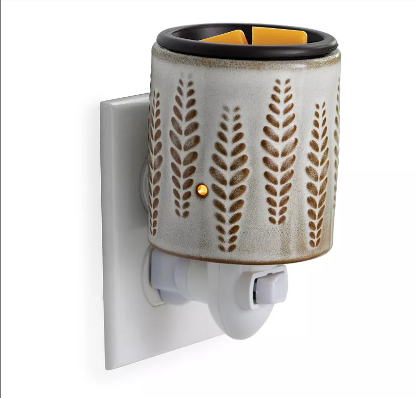 Wheat & Ivory Flip Dish Pluggable Fragrance Warmer