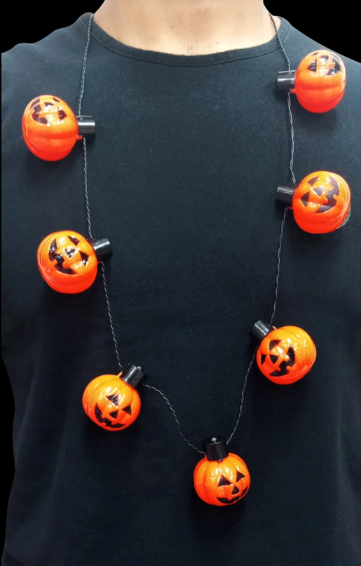 Pumpkin Light Up Necklace