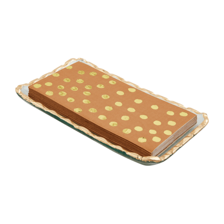 Glass Gold Napkin Set