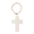 Marble Cross Ornament