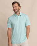 Driver Beach Palms Printed Polo
