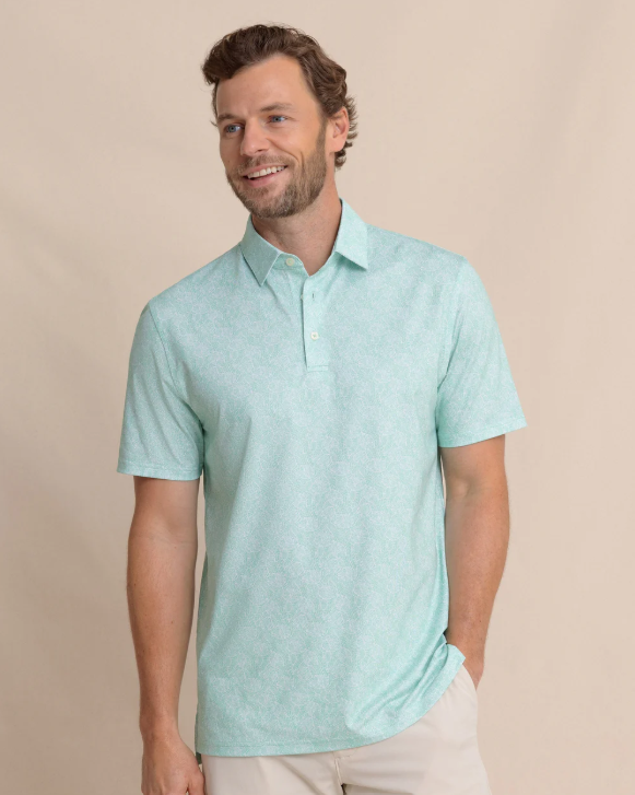 Driver Beach Palms Printed Polo