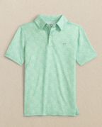 Boys Driver Beach Palms Printed Performance Polo