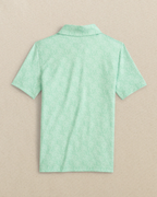 Boys Driver Beach Palms Printed Performance Polo