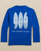Youth Shark Bite Surfboards L/S Performance Tee