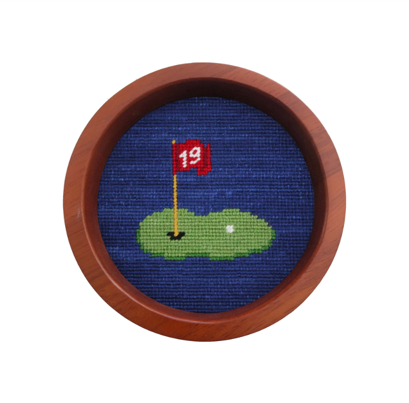 19th Hole Wine Bottle Coaster